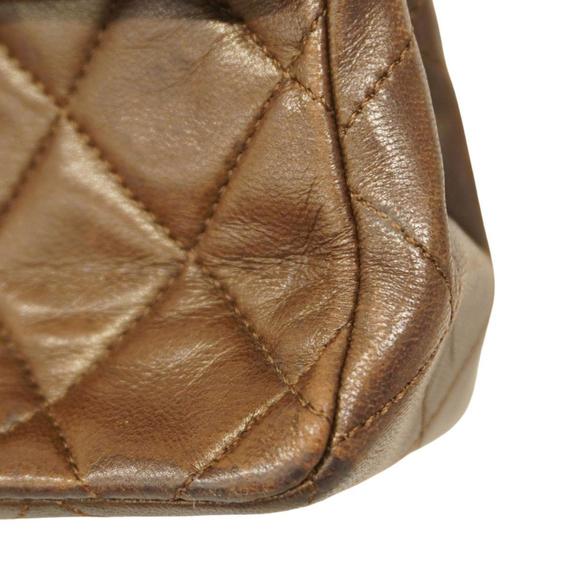 Chanel Shoulder Bag Matelasse Chain Lambskin Brown Women's - Picture 7 of 15